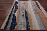 Tribal Persian Gabbeh Hand Knotted Wool Rug - 7' 9" X 9' 5" - Golden Nile