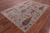 Tribal Persian Gabbeh Handmade Wool Rug - 5' 9" X 8' 1" - Golden Nile