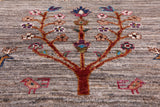 Tribal Persian Gabbeh Handmade Wool Rug - 5' 9" X 8' 1" - Golden Nile