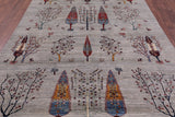Tribal Persian Gabbeh Hand Knotted Wool Rug - 6' 5" X 9' 5" - Golden Nile