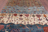 Tribal Persian Gabbeh Hand Knotted Wool Rug - 6' 5" X 9' 7" - Golden Nile