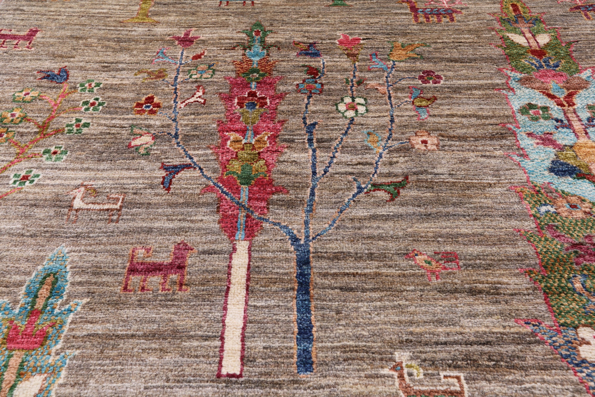 Tribal Persian Gabbeh Hand Knotted Wool Rug - 5' 9" X 8' 2" - Golden Nile
