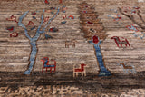 Tribal Persian Gabbeh Handmade Wool Rug - 5' 11" X 8' 5" - Golden Nile