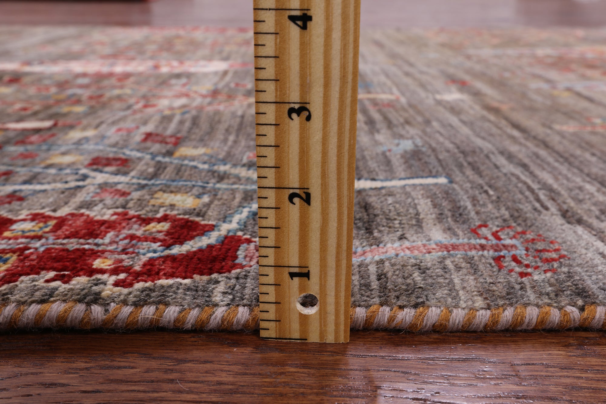 Tribal Persian Gabbeh Hand Knotted Wool Rug - 3' 10" X 6' 1" - Golden Nile