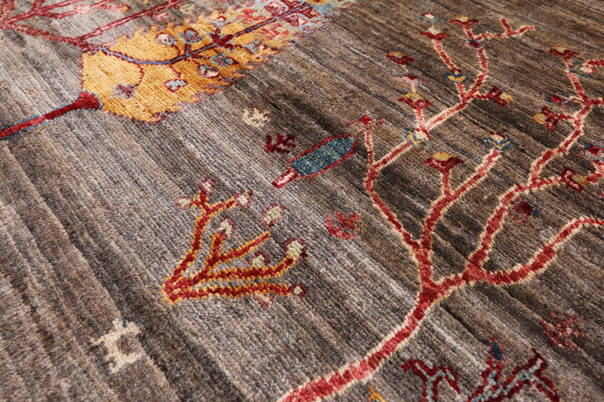 Tribal Persian Gabbeh Hand Knotted Wool Rug - 3' 10" X 6' 1" - Golden Nile