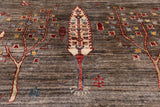 Tribal Persian Gabbeh Hand Knotted Wool Rug - 3' 10" X 6' 1" - Golden Nile