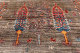 Tribal Persian Gabbeh Hand Knotted Wool Rug - 3' 10" X 6' 1" - Golden Nile