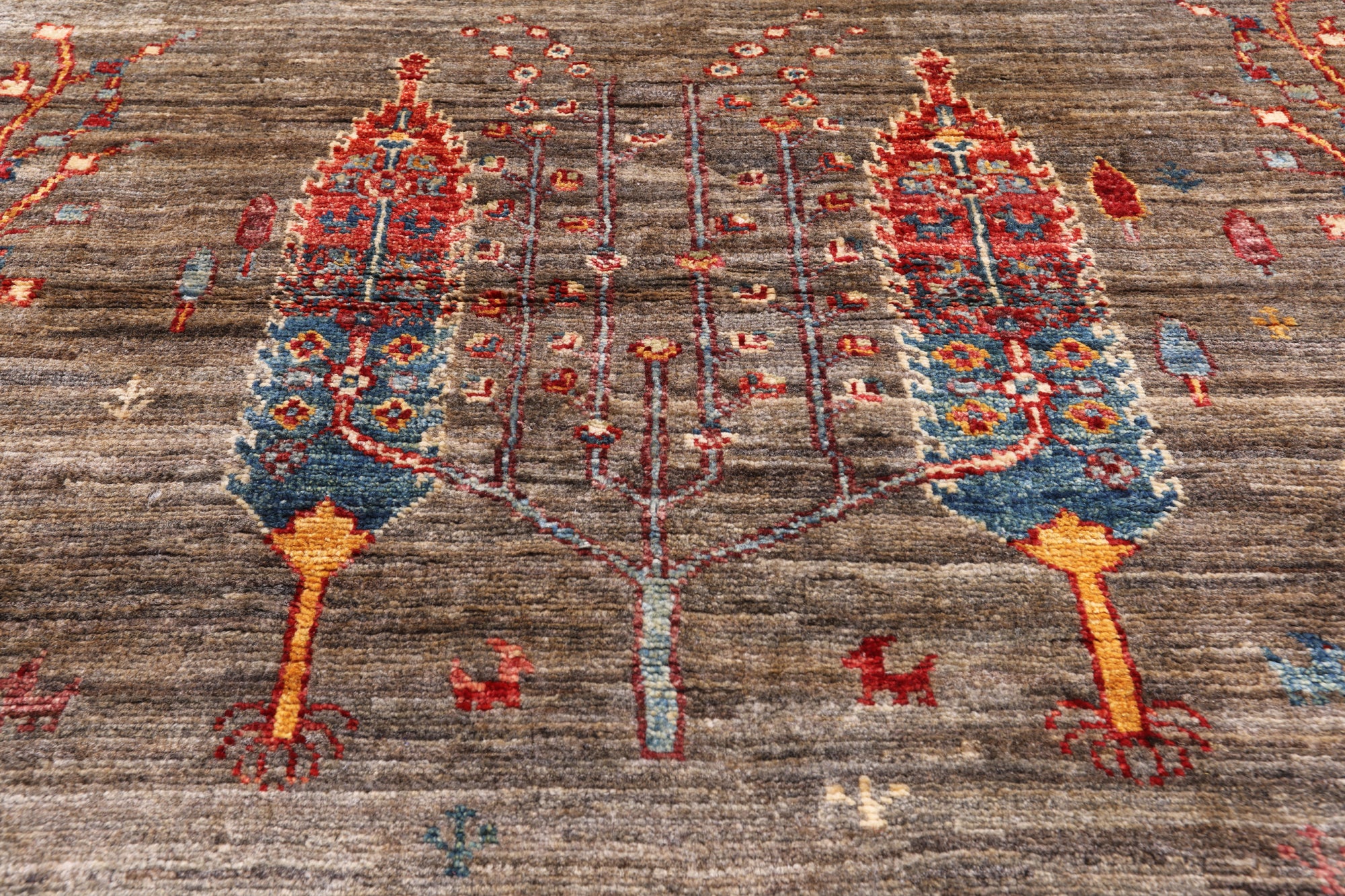 Tribal Persian Gabbeh Hand Knotted Wool Rug - 3' 10" X 6' 1" - Golden Nile