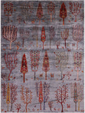 Tribal Persian Gabbeh Handmade Wool Rug - 5' 8" X 7' 8" - Golden Nile