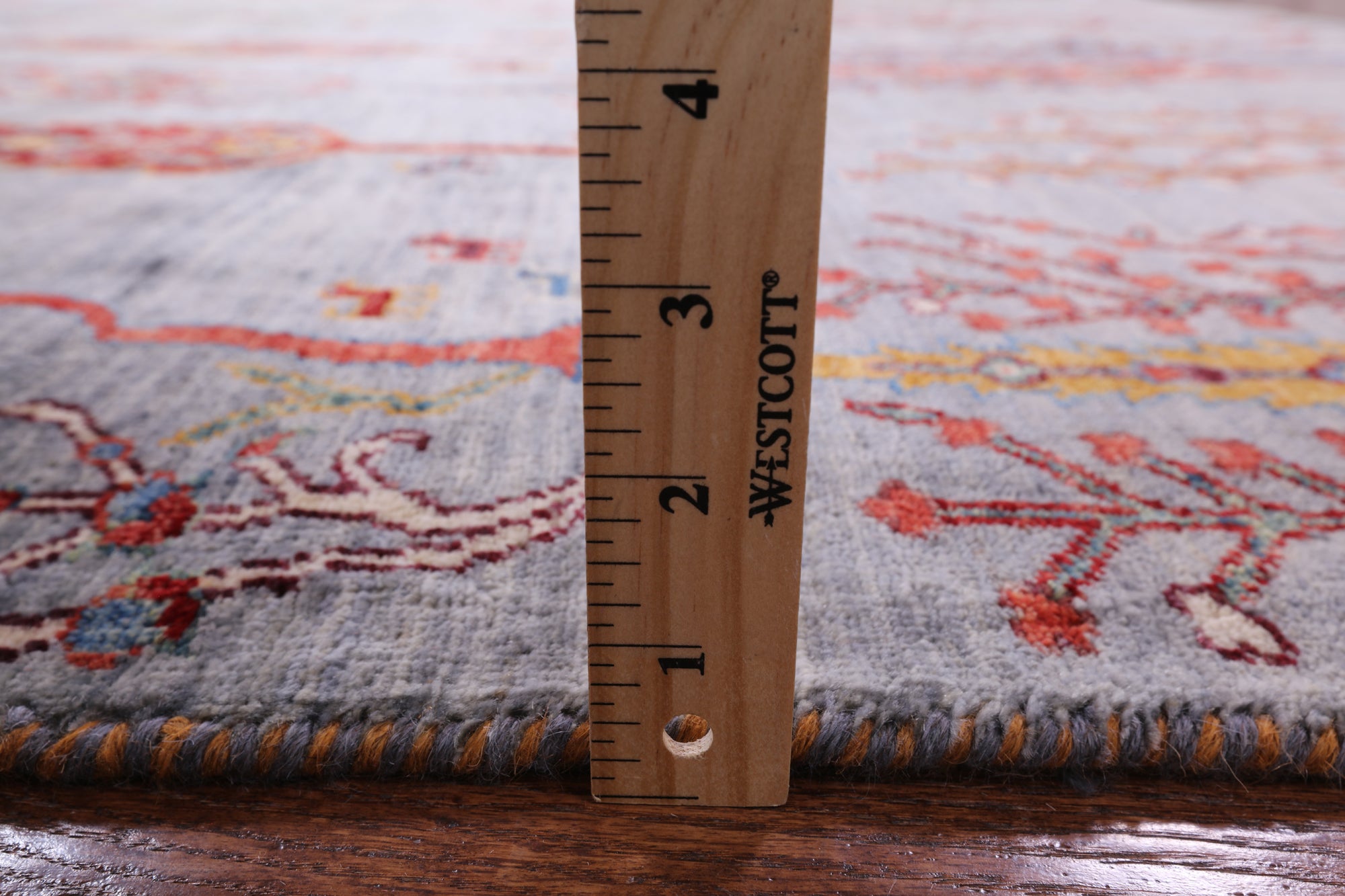 Tribal Persian Gabbeh Handmade Wool Rug - 5' 8" X 7' 8" - Golden Nile