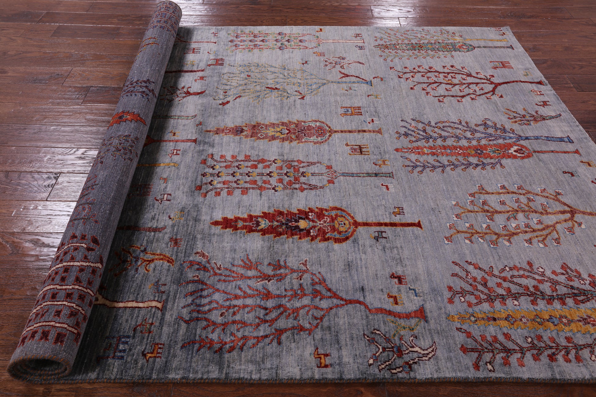 Tribal Persian Gabbeh Handmade Wool Rug - 5' 8" X 7' 8" - Golden Nile