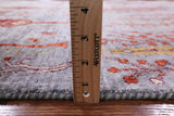 Tribal Persian Gabbeh Handmade Wool Rug - 4' 6" X 6' 8" - Golden Nile