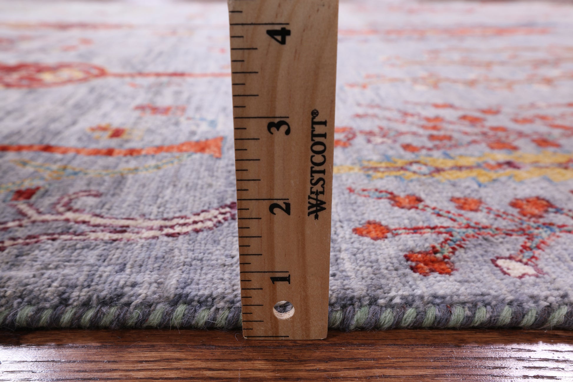 Tribal Persian Gabbeh Handmade Wool Rug - 4' 6" X 6' 8" - Golden Nile