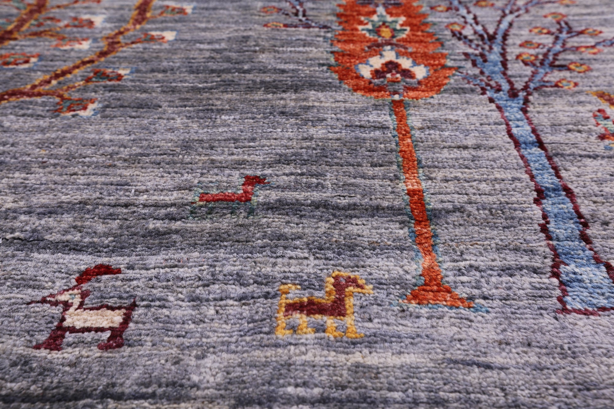 Tribal Persian Gabbeh Hand Knotted Wool Rug - 4' 5" X 6' 5" - Golden Nile