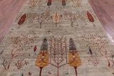 Tribal Persian Gabbeh Hand Knotted Wool Rug - 6' 4" X 9' 7" - Golden Nile