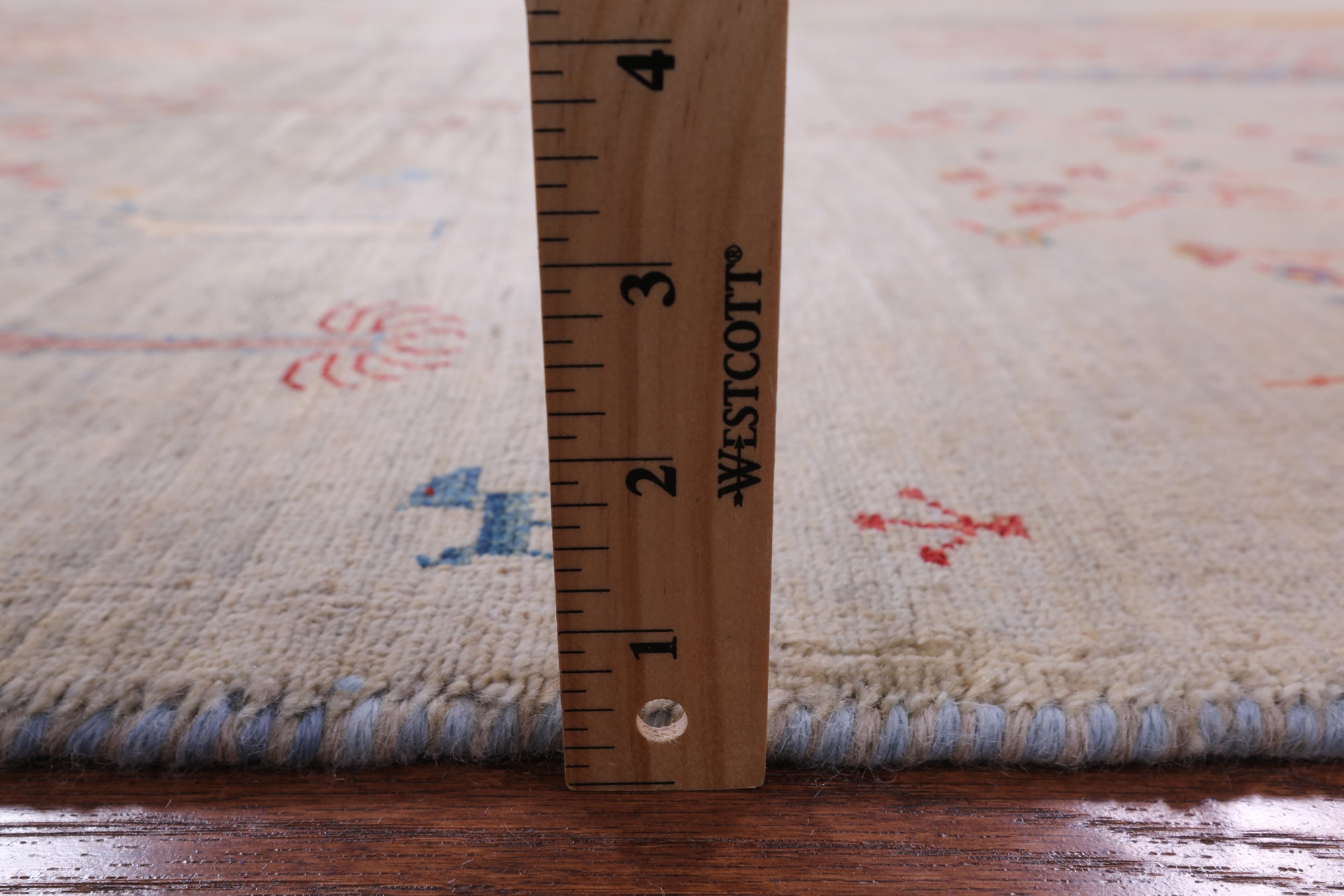 Tribal Persian Gabbeh Hand Knotted Wool Rug - 6' 4" X 9' 7" - Golden Nile