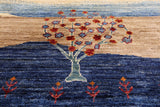 Tribal Persian Gabbeh Hand Knotted Wool Rug - 6' 9" X 9' 9" - Golden Nile