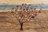 Tribal Persian Gabbeh Hand Knotted Wool Rug - 6' 9" X 9' 9" - Golden Nile