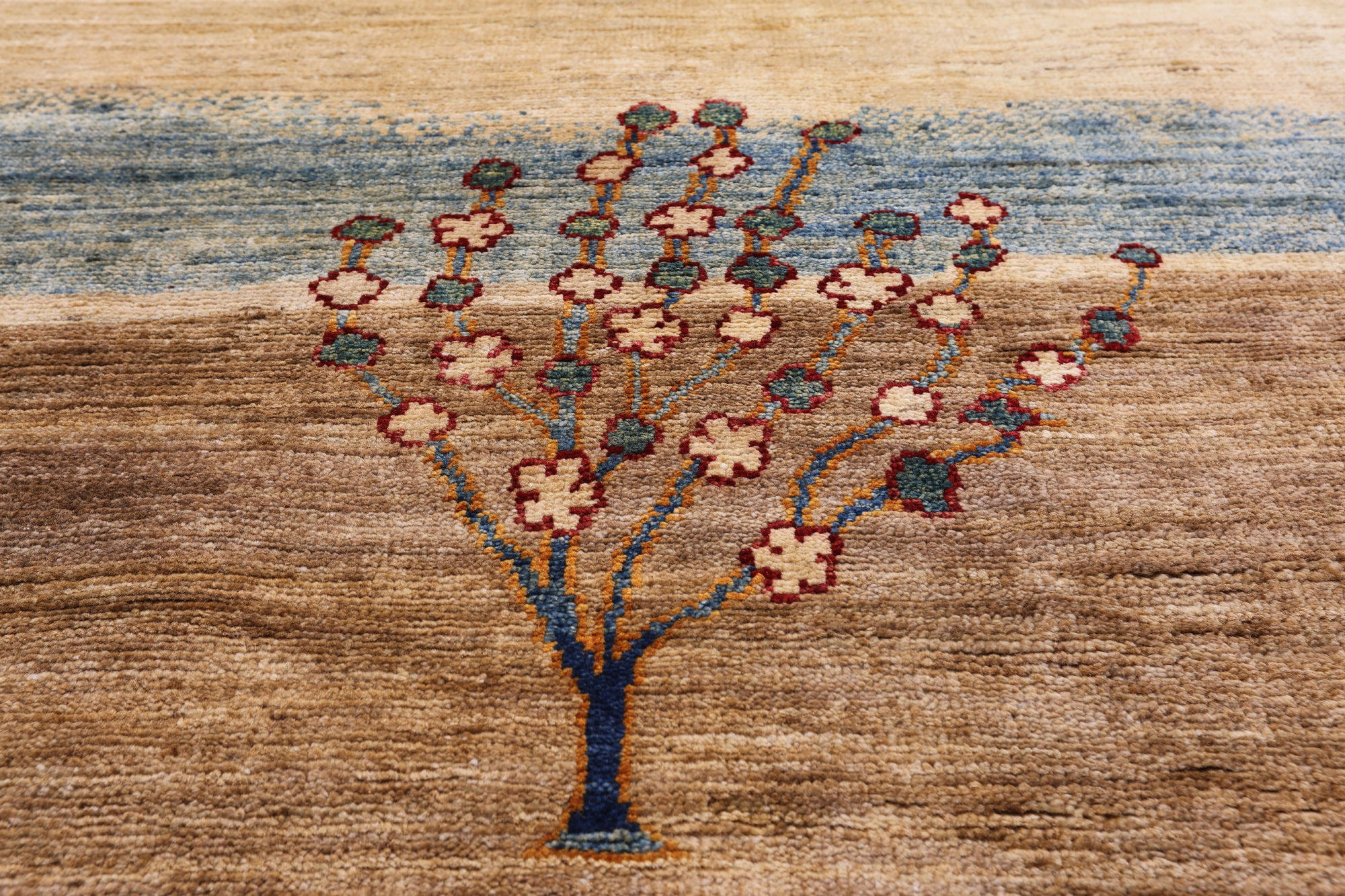 Tribal Persian Gabbeh Hand Knotted Wool Rug - 6' 9" X 9' 9" - Golden Nile
