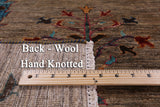 Tribal Persian Gabbeh Handmade Wool Rug - 5' 8" X 7' 10" - Golden Nile