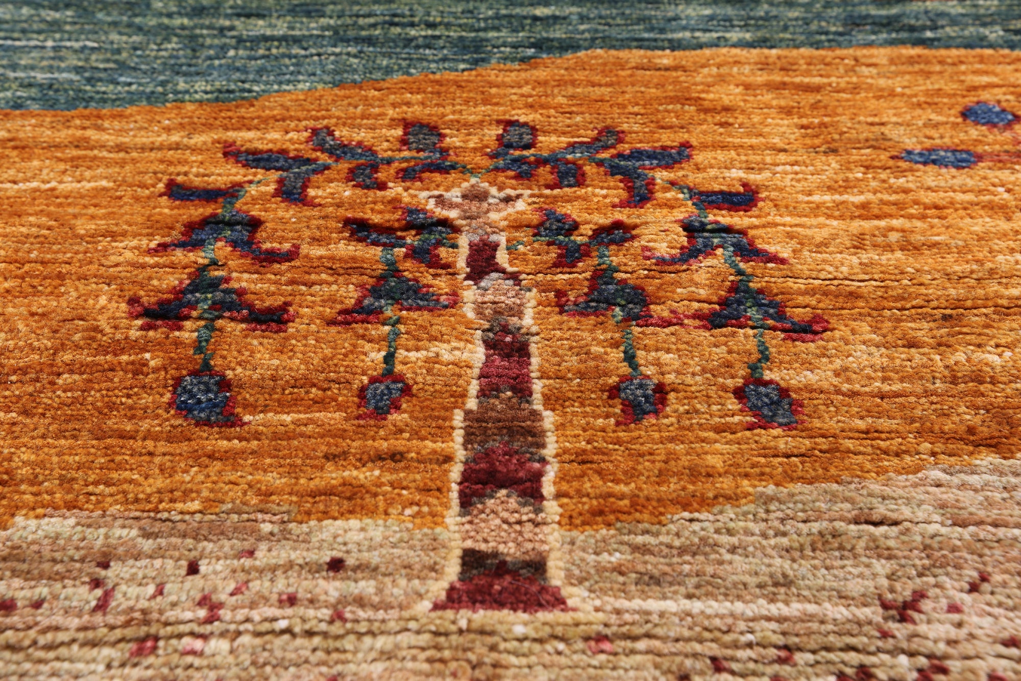Tribal Persian Gabbeh Handmade Wool Rug - 5' 9" X 8' 1" - Golden Nile