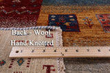 Tribal Persian Gabbeh Hand Knotted Wool Rug - 4' 10" X 6' 7" - Golden Nile