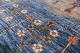 Tribal Persian Gabbeh Handmade Wool Rug - 4' 10" X 6' 6" - Golden Nile