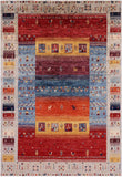 Tribal Persian Gabbeh Hand Knotted Wool Rug - 4' 9" X 6' 10" - Golden Nile