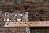 Tribal Persian Gabbeh Handmade Wool Rug - 5' 1" X 6' 9" - Golden Nile