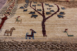 Tribal Persian Gabbeh Handmade Wool Runner Rug - 2' 9" X 9' 8" - Golden Nile
