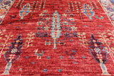 Tribal Persian Gabbeh Handmade Wool Rug - 6' 6" X 10' 3" - Golden Nile