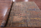 Tribal Persian Gabbeh Hand Knotted Wool Rug - 6' 8" X 9' 4" - Golden Nile
