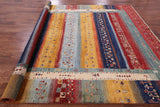 Tribal Persian Gabbeh Handmade Wool Rug - 8' 3" X 9' 2" - Golden Nile