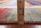 Tribal Persian Gabbeh Handmade Wool Rug - 8' 3" X 9' 2" - Golden Nile