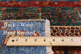 Tribal Persian Gabbeh Handmade Wool Rug - 3' 5" X 4' 11" - Golden Nile