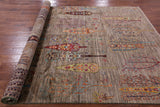 Tribal Persian Gabbeh Hand Knotted Wool Rug - 6' 7" X 9' 8" - Golden Nile