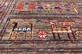 Tribal Persian Gabbeh Hand Knotted Wool Runner Rug - 2' 9" X 8' 8" - Golden Nile