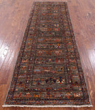 Persian Gabbeh Handmade Wool Runner Rug - 2' 10" X 8' 8" - Golden Nile