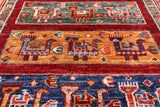 Tribal Persian Gabbeh Handmade Wool Runner Rug - 2' 8" X 10' 3" - Golden Nile