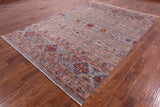 Tribal Persian Gabbeh Handmade Wool Rug - 6' 11" X 9' 11" - Golden Nile
