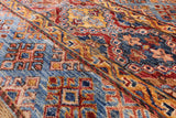 Tribal Khorjin Persian Gabbeh Hand Knotted Wool Rug - 6' 8" X 9' 9" - Golden Nile