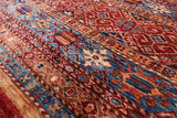Tribal Khorjin Persian Gabbeh Hand Knotted Wool Rug - 6' 10" X 9' 8" - Golden Nile