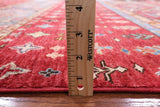 Red Tribal Khorjin Persian Gabbeh Hand Knotted Wool Rug - 5' 6" X 7' 9" - Golden Nile