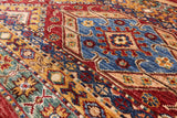 Tribal Khorjin Persian Gabbeh Handmade Wool Rug - 5' 8" X 7' 8" - Golden Nile