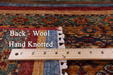 Tribal Khorjin Persian Gabbeh Handmade Wool Rug - 5' 8" X 7' 8" - Golden Nile