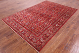 Tribal Persian Gabbeh Handmade Wool Rug - 5' 10" X 8' 10" - Golden Nile
