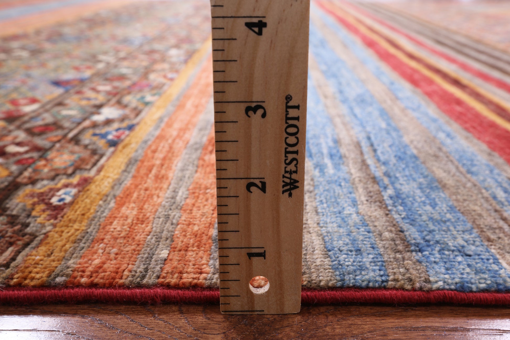 Khorjin Persian Gabbeh Handmade Wool Rug - 5' 6" X 7' 11" - Golden Nile