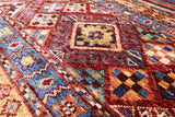 Khorjin Persian Gabbeh Hand Knotted Wool Rug - 4' 0" X 5' 8" - Golden Nile