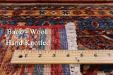 Khorjin Persian Gabbeh Hand Knotted Wool Rug - 4' 0" X 5' 8" - Golden Nile