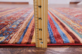 Khorjin Persian Gabbeh Hand Knotted Wool Rug - 4' 0" X 5' 8" - Golden Nile